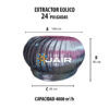 extractores eolicos 24 pulgadas- Jairec